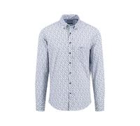 FYNCH-HATTON Herren Casual-Fit Hemd Summer Prints, Dusty Lavender blau, XXL