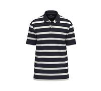 FYNCH-HATTON Herren - Klassisches Poloshirt aus Baumwolle mit Streifeb, Navy, 3XL