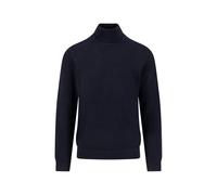 FYNCH-HATTON Herren Rollkragenpullover - Wolle, fein gestrickt, unifarben, gerade Passform Navy/L