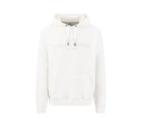 Fynch-Hatton Hoodie – Logo Hoodie aus Baumwolle, Logoprägung – Offwhite – Gr. L