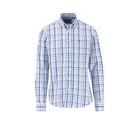 FYNCH-HATTON Kariertes Baumwollhemd mit Logodetail Strong Blue/XL