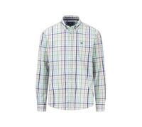 FYNCH-HATTON Kariertes Baumwollhemd mit Logodetail Turf Green/M