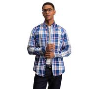 FYNCH-HATTON Kariertes Hemd aus Baumwolle mit Button-Down-Kragen Strong Blue/XXL