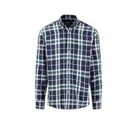 FYNCH-HATTON Kariertes Hemd mit Button-Down Kragen Navy/XXL