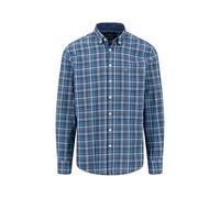 FYNCH-HATTON Kariertes Hemd mit Button-Down-Kragen Vibrant Blue / 3XL