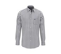 FYNCH-HATTON Kariertes Hemd mit Button-Down Kragen White/M