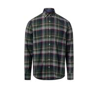 Fynch-Hatton Karohemd Herren Regular Fit Baumwolle tanne, M