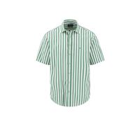 Kurzarmhemd FYNCH-HATTON, Herren, Gr. L, N-Gr, jade, Web, Obermaterial: 100% Baumwolle, gestreift, regular fit normal, ohne Ausschnitt, gerader Abschluss, Hemden, mit Logo Stickerei (97051847-L) jade