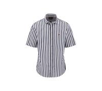 FYNCH-HATTON Kurzarm, aus Baumwolle, gestreift, Regular Fit, mit Kentkragen (97798833-S) marine