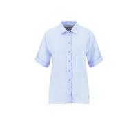 FYNCH-HATTON Kurzarmbluse aus Leinen mit Hemdkragen Cornflower Blue / 42