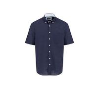 Fynch-Hatton Casual Fit Hemd Kurzarm dunkelblau