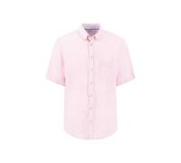 FYNCH-HATTON Kurzarmhemd aus Leinen mit Brusttasche und Button-Down-Kragen Magnolia/XL