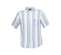 Fynch-Hatton Kurzarmhemd Herren Regular Fit Kurzarm Leinen grün, XL