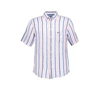 Fynch-Hatton Kurzarmhemd Herren Regular Fit Kurzarm Leinen rosa, S
