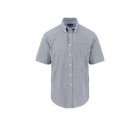 Fynch Hatton - Kurzarmhemd mit Karomuster und Button-Down-Kragen blau/grün - Gr. - L