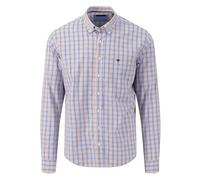 FYNCH-HATTON Lässiges Button-Down-Hemd mit stilvollen Karomuster Papaya / 3XL