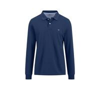 FYNCH-HATTON Langarm-Poloshirt aus Baumwolle Midnight/XXL