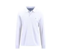 FYNCH-HATTON Langarm-Poloshirt aus Baumwolle White/L