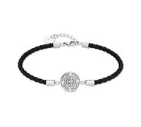 Fynch-Hatton Lederarmband FHJ-0084-B-18 silber