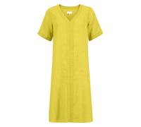 FYNCH-HATTON Leinen-Kleid in Gelb - Größe 38 | Damen Kleider