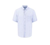 Fynch Hatton - Kurzarmhemd aus Leinen blau - Gr. - 3XL
