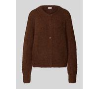 Fynch-Hatton Strickjacke mit Knopfleiste in Dunkelbraun, Größe XL