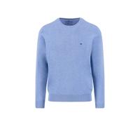 FYNCH-HATTON Herren Feinstrickpullover mit Rundhalsausschnitt, Crystal Blue, M