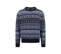 FYNCH-HATTON - O-Neck, Jacquard, Lambswool*RWS navy - Gr. - L