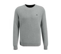 FYNCH-HATTON O-Neck Pullover aus Merino-Kaschmir Silver/XL