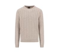 FYNCH-HATTON - O-Neck, Soft Knit Cable new offwhite - Gr. - M