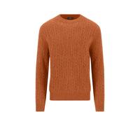 FYNCH-HATTON - O-Neck, Soft Knit Cable*RWS sienna - Gr. - M