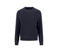 Fynch-Hatton - O-Neck, structure, Merino Cashmere navy - Gr. - XXL