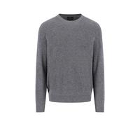 FYNCH-HATTON - O-Neck, structure, Merino Cashmere steel - Gr. - XXL