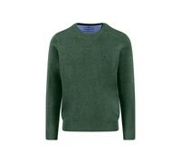 Fynch-Hatton Pullover Casual Fit Grün Einfarbig