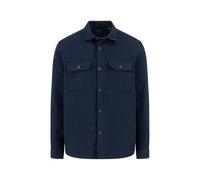 FYNCH-HATTON Overshirt aus Flanell mit Brusttaschen und Kentkragen Navy / 4XL