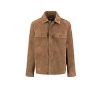 FYNCH-HATTON - Velours Overshirt elephant grey - Gr. - S