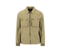 FYNCH-HATTON - Garmentdye Overshirt dark khaki - Gr. - XL