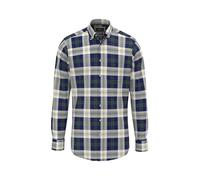 FYNCH-HATTON Oxfordhemd aus Baumwolle mit großem Karomuster und Button-Down-Kragen Dark Leaf/XXL
