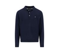 FYNCH-HATTON Strickpolo aus Merino-Kaschmir mit Polokragen Navy/L