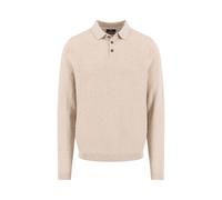 FYNCH-HATTON Strick-Poloshirt aus Baumwoll-Kaschmir-Mix mit Knopfleiste Light Taupe / 3XL