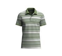 FYNCH-HATTON Polo-Shirt in Großen Größen ? 100 % Baumwolle ? Oliv/Weiß gestreift 6XL