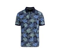 FYNCH-HATTON - Polo, slub, AOP navy - Gr. - L