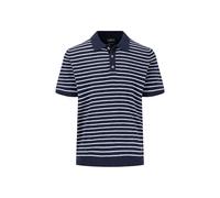 Regular Fit Poloshirt mit gerippten Abschlüssen L men Marine