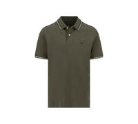 FYNCH-HATTON Poloshirt aus Baumwolle mit Kontrastdetails und Polokragen Dark Khaki/XL