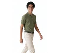 FYNCH-HATTON Poloshirt aus Baumwolle mit Piqué-Struktur und Kontrastdetails Dusty Olive/L