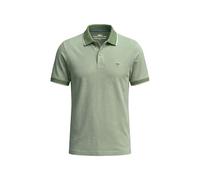 FYNCH-HATTON Poloshirt aus Baumwolle mit Strukturmuster und Kontrastkragen Avocado/XL