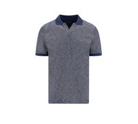 Poloshirt FYNCH-HATTON, Herren, Gr. S, marine, Web, Obermaterial: 100% Baumwolle, gemustert, regular fit normal, ohne Ausschnitt, gerader Abschluss kontrastfarben, Shirts, Regular fit, Kurzarm, casual