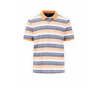 Fynch-Hatton Regular Fit Poloshirt mit Label-Stitching in Orange, Größe 3XL