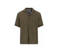 FYNCH-HATTON - Premium Linen Resort Shirt dark khaki - Gr. - L