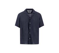 FYNCH-HATTON - Premium Linen Resort Shirt navy - Gr. - L